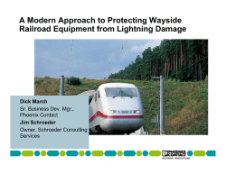 A Modern Approach to Protecting Wayside Railroad Equipment from