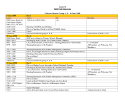 Field Visit Itinerary, Lubhu, Lalitpur District Group B