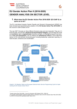 EU Gender Action Plan II (2016