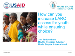 How can you increase LARC access for youth while ensuring choice?