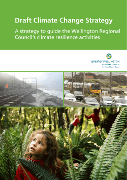 Draft Climate Change Strategy - Greater Wellington Regional Council