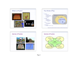 Introduction to Game and Puzzle Design