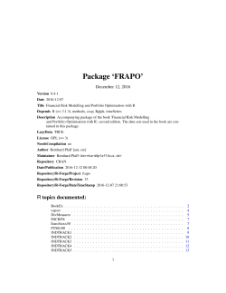Package `FRAPO`