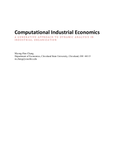 Computational Industrial Economics