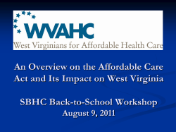 Patient Protection and Affordable Care Act