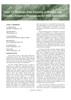 Strategic Data Farming of Military and Complex Adaptive