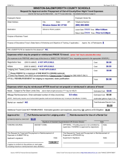 WSFCS Request for Prior Approval - Winston