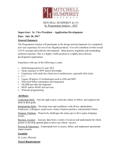 Employee-owned software development firm seeking a professional