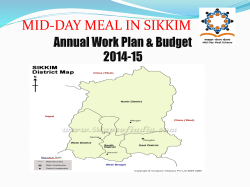 Sikkim - Mid Day Meal Scheme