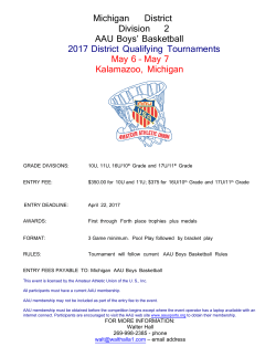 Michigan District Division 2 AAU Boys` Basketball 2017