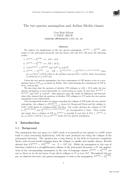 The two queries assumption and Arthur-Merlin classes