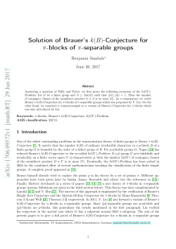 Solution of Brauer`s k(B)-Conjecture for pi-blocks of pi