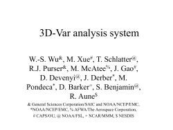 The WRF 3D-Var analysis system