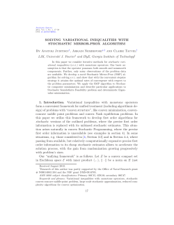 Solving variational inequalities with stochastic mirror