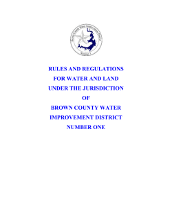 RULES and REGULATIONS enacted by the Board of Directors of