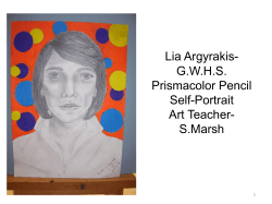 GWHS Prismacolor Pencil Self-Portrait Art Teacher