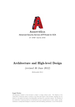 Architecture and High-level Design