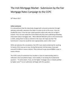 Submission by the Fair Mortgage Rates