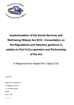 Act 2014 &ndash; Consultation on the Regulations and