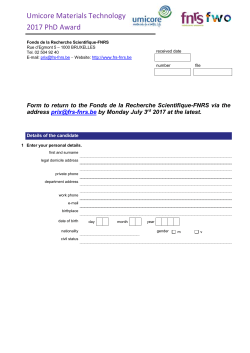 Application form