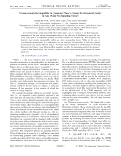 Measurements Incompatible in Quantum Theory Cannot Be