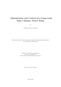 Optimization and Control of a Large