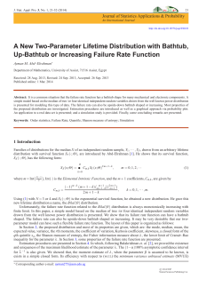 A New Two-Parameter Lifetime Distribution with Bathtub, Up