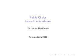 Public Choice