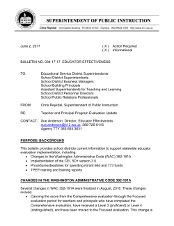 Bulletin Template - Office of Superintendent of Public Instruction