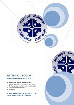 Sharing the Company Mission and Goal