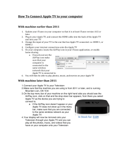 How To Connect Apple TV to your computer