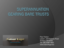 Superannuation Gearing Bare Traits