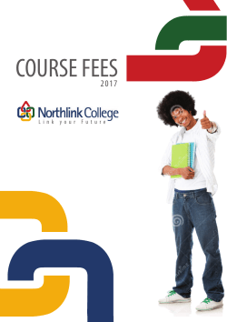Course fees booklet
