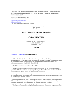 UNITED STATES of America v. Caleb HUNTER.