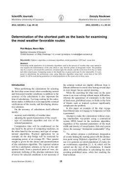 Determination of the shortest path as the basis for examining the
