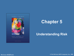 Chapter 5 Understanding Risk