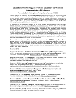 Educational Technology Conferences