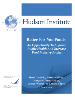 Better-For-You Foods