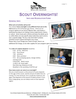 Scout Overnights! - CSH Whaling Museum