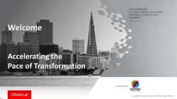 Define a Holistic Cloud Strategy Start with a Enterprise