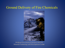 Module #2 - Ground Delivery of Fire Chemicals
