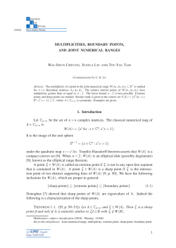 MULTIPLICITIES, BOUNDARY POINTS, AND