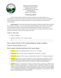 Move to Approve the May 15, 2017 Agenda including any changes