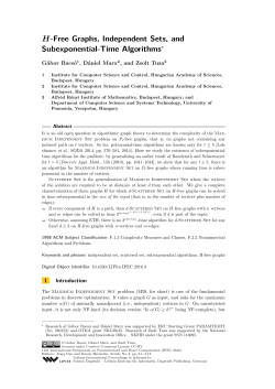 H-free graphs, independent sets, and subexponential-time