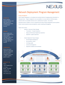 Nexius_Program Management_Datasheet