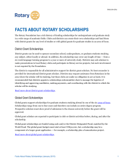 facts about rotary scholarships - University of Haifa International
