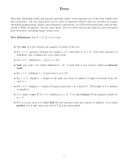After lists (including stacks and queues) and hash tables, trees