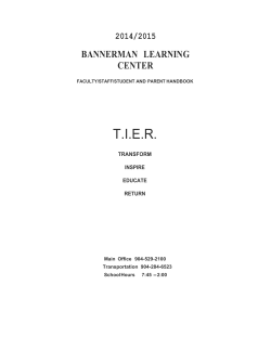 dress code - Bannerman Learning Center