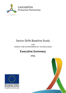 Energy and Environmental Technologies