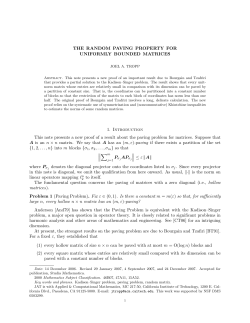 THE RANDOM PAVING PROPERTY FOR UNIFORMLY BOUNDED
